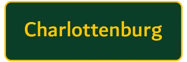 Bezirksschild von Berlin Charlottenburg