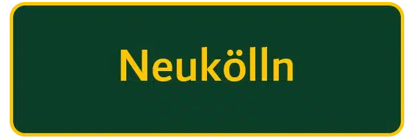 Bezirksschild von Berlin Neukölln