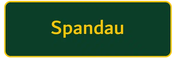 Bezirksschild von Berlin Spandau