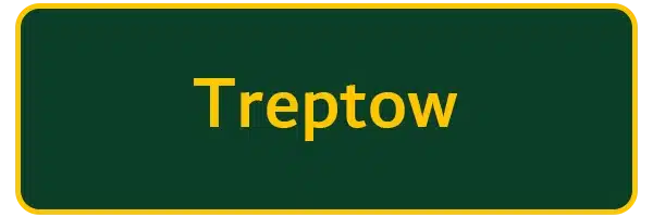 Bezirksschild von Berlin Treptow